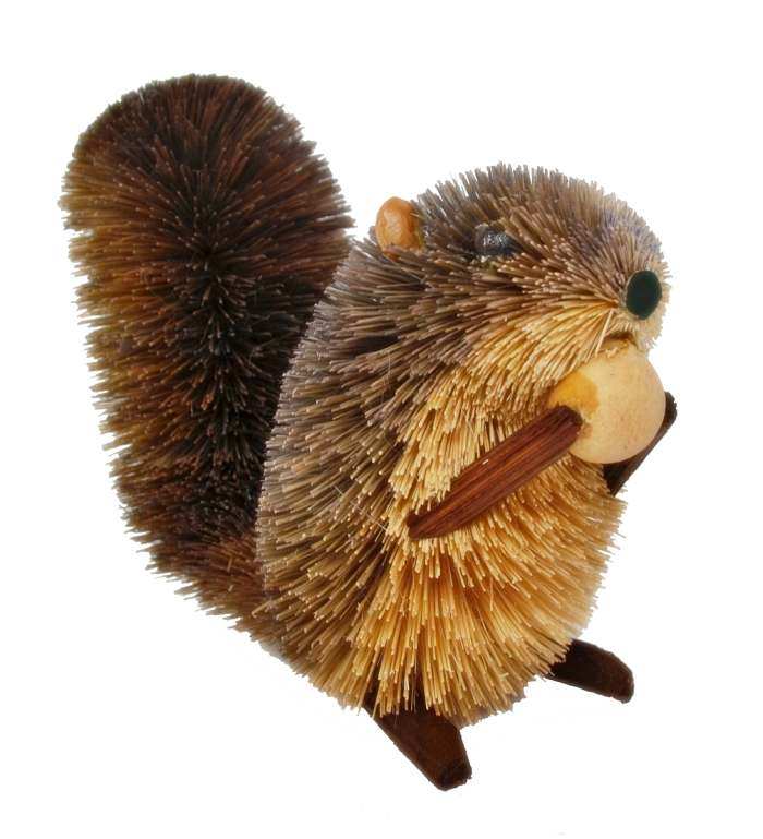 Brushart Bristle Brush Animal Squirrel with Nut 5